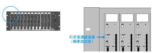 机柜式混音器的图片